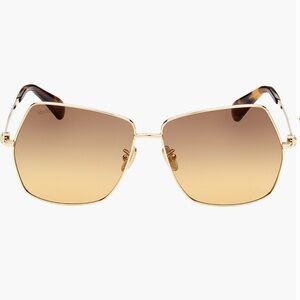NWT Stylish Gold Max Mara Sunglasses